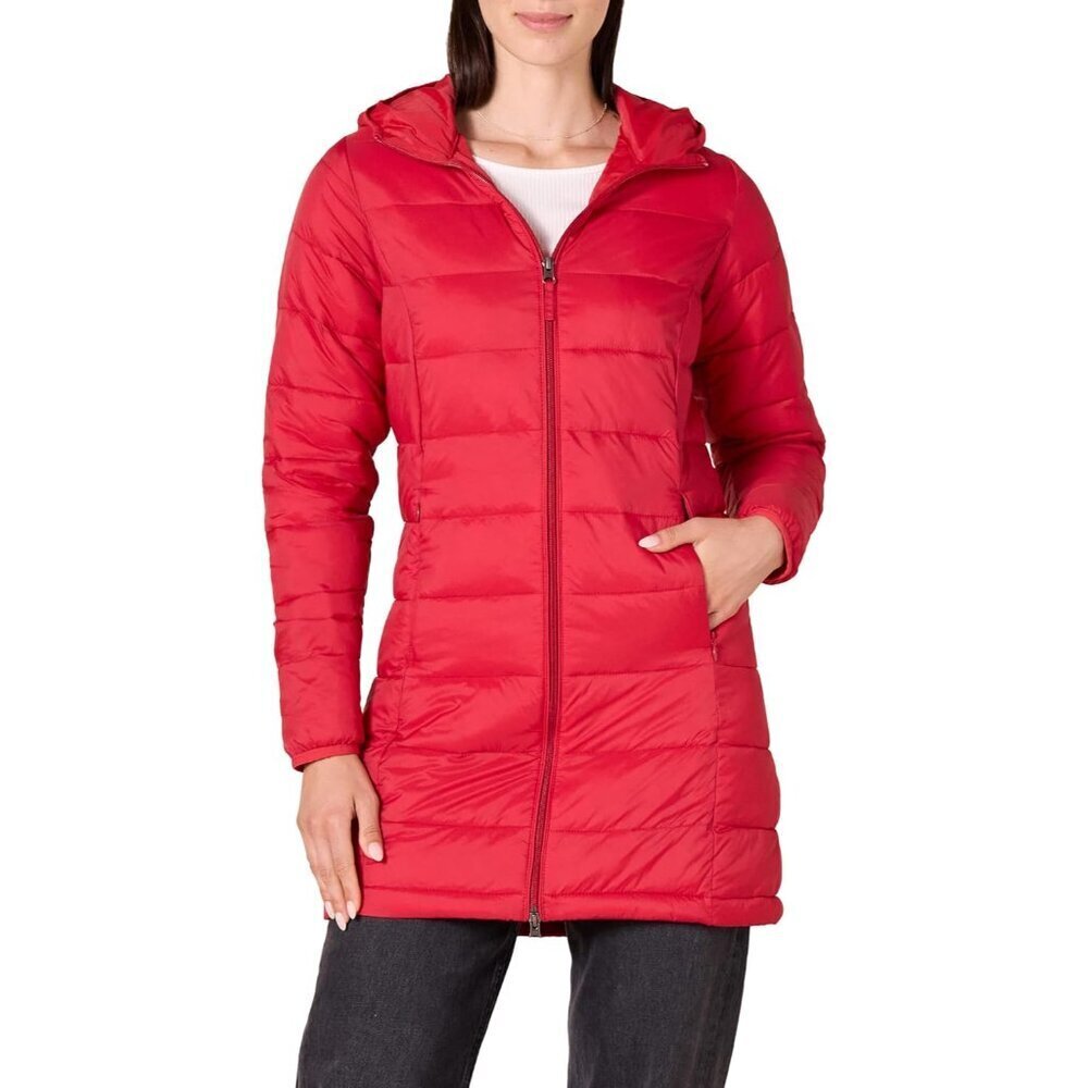 womens Lightweight Water-Resistant Packable Hooded Puffer Coat Available in Plus